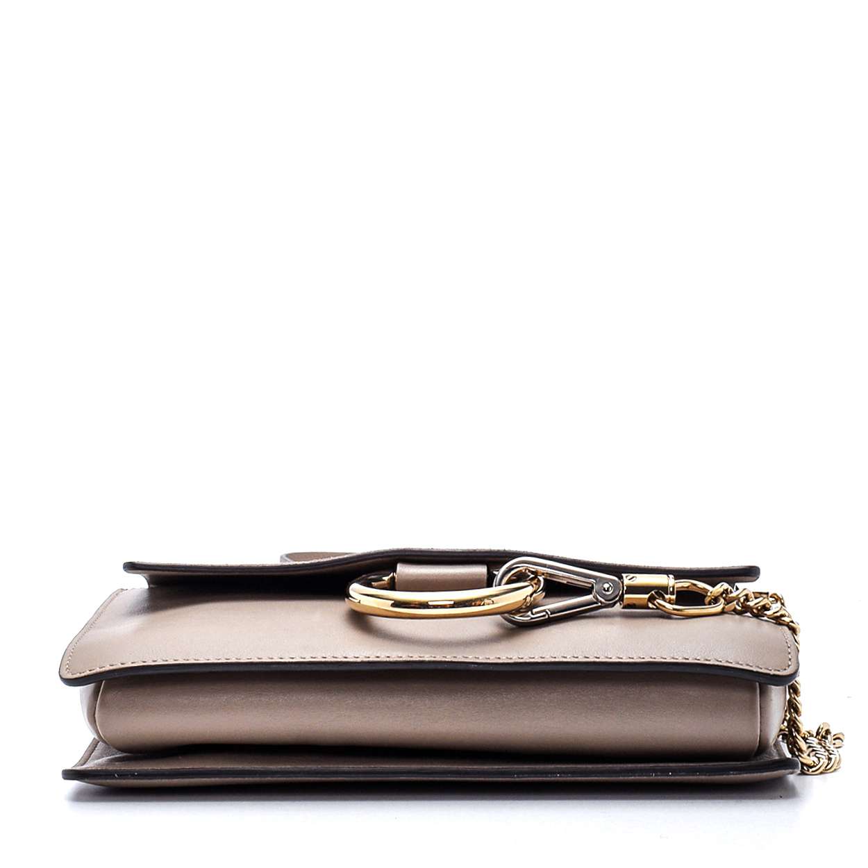Chloe - Grey Suede and Leather Small Faye Messenger Bag